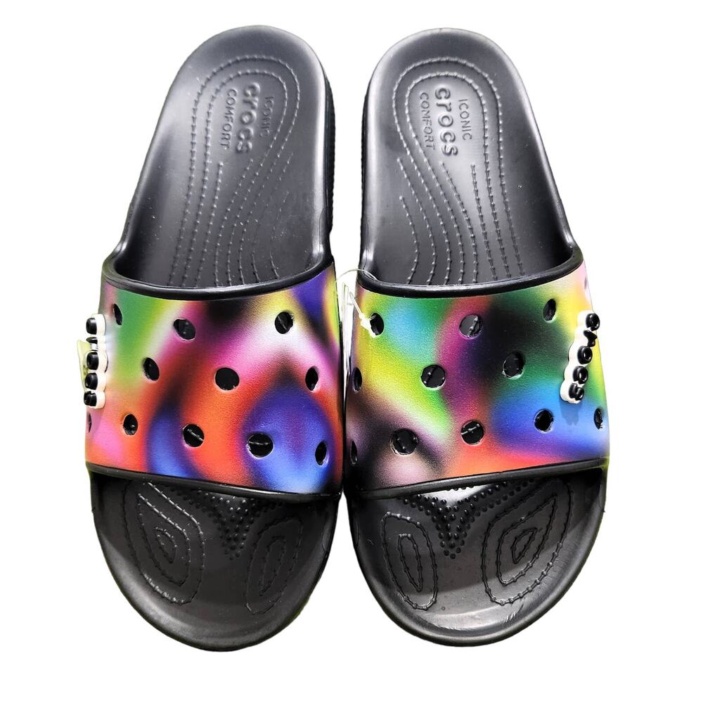 Shoes Slides Black/Multi Roomy Fit (M-10/W-12) Reg: $32‎